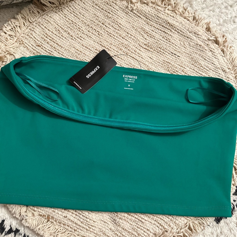 Express Jade Green Body Contour Top